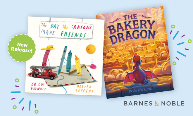 Bakery Dragon & The day the crayons made friends book covers