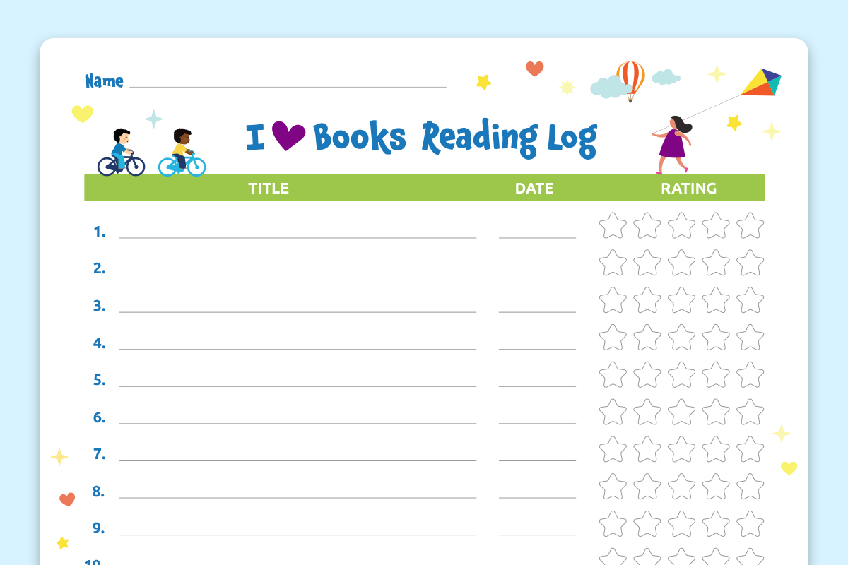 Reading Log sample