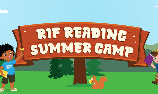 Sign for Summer Reading Camp