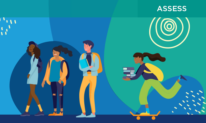 illustration of students