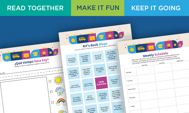 Samples of family planner sheets