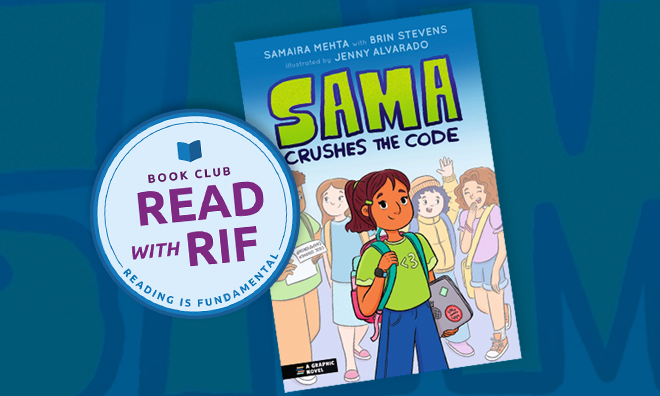 Sama crushes the code book cover