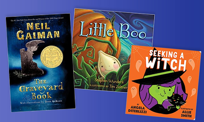Book covers of features Halloween books