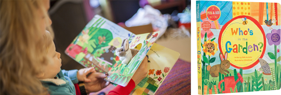 mom reading with child