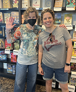 Molly Ness and Judy Blume at Bookstore