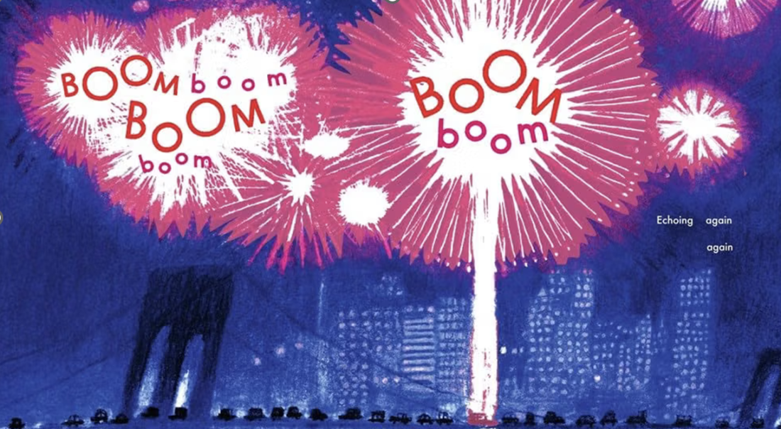 illustration of fireworks