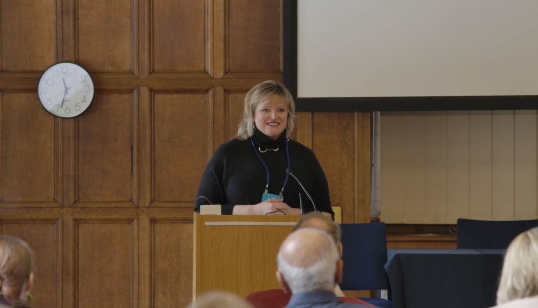 Alicia speaks at the 2023 World Literacy Summit in Oxford, UK. 