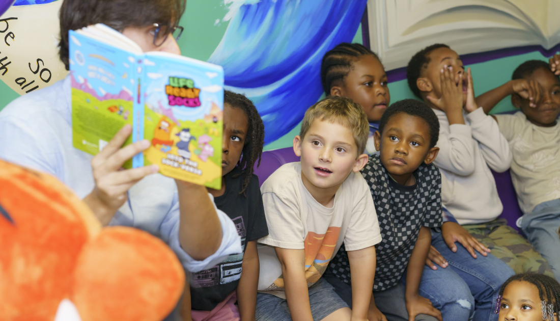 Kids listening to a read aloud