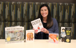 Erin Bailey with books