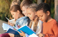 Kids reading books