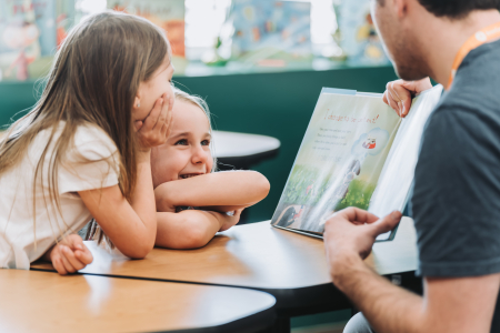 Kids listening to read aloud