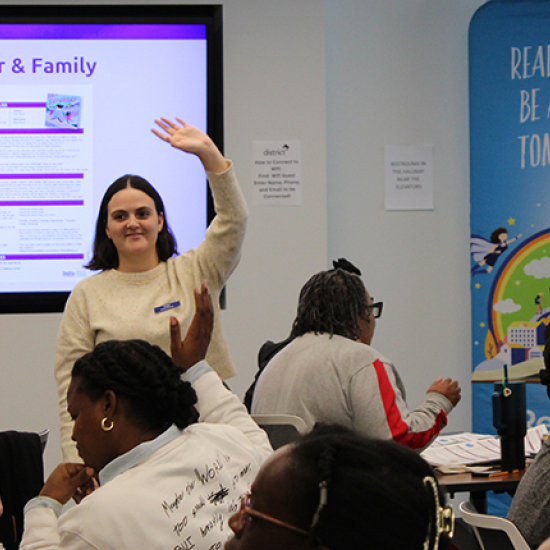 RIF staff engaging with participants