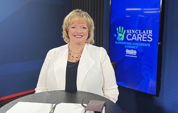 CEO Alicia Levi on stage for the Sinclair Network