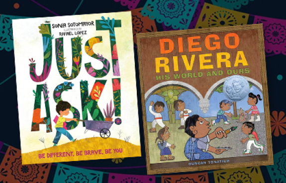 Just ask and Diego Rivera book covers