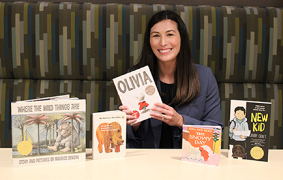 Dr. Erin Bailey sitting at a desk