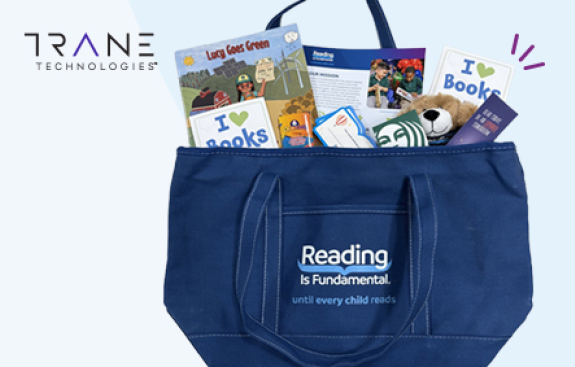 RIF bag with books