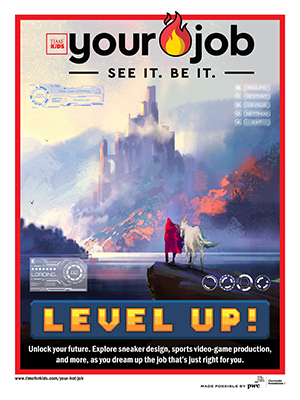 The cover for the fall issue of Time Kids Your Hot Job 