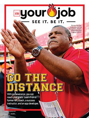 The cover for the spring issue of Time Kids Your Hot Job 