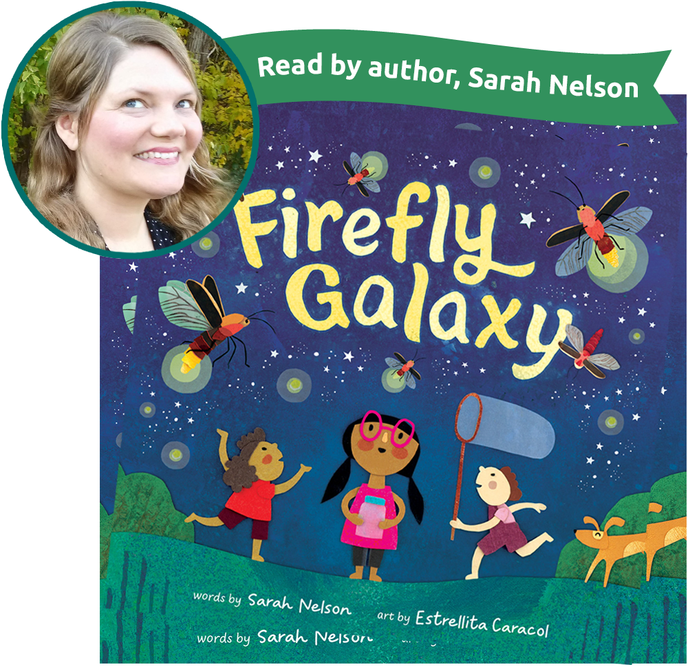 firefly galaxy book cover with Sarah Nelson headshot