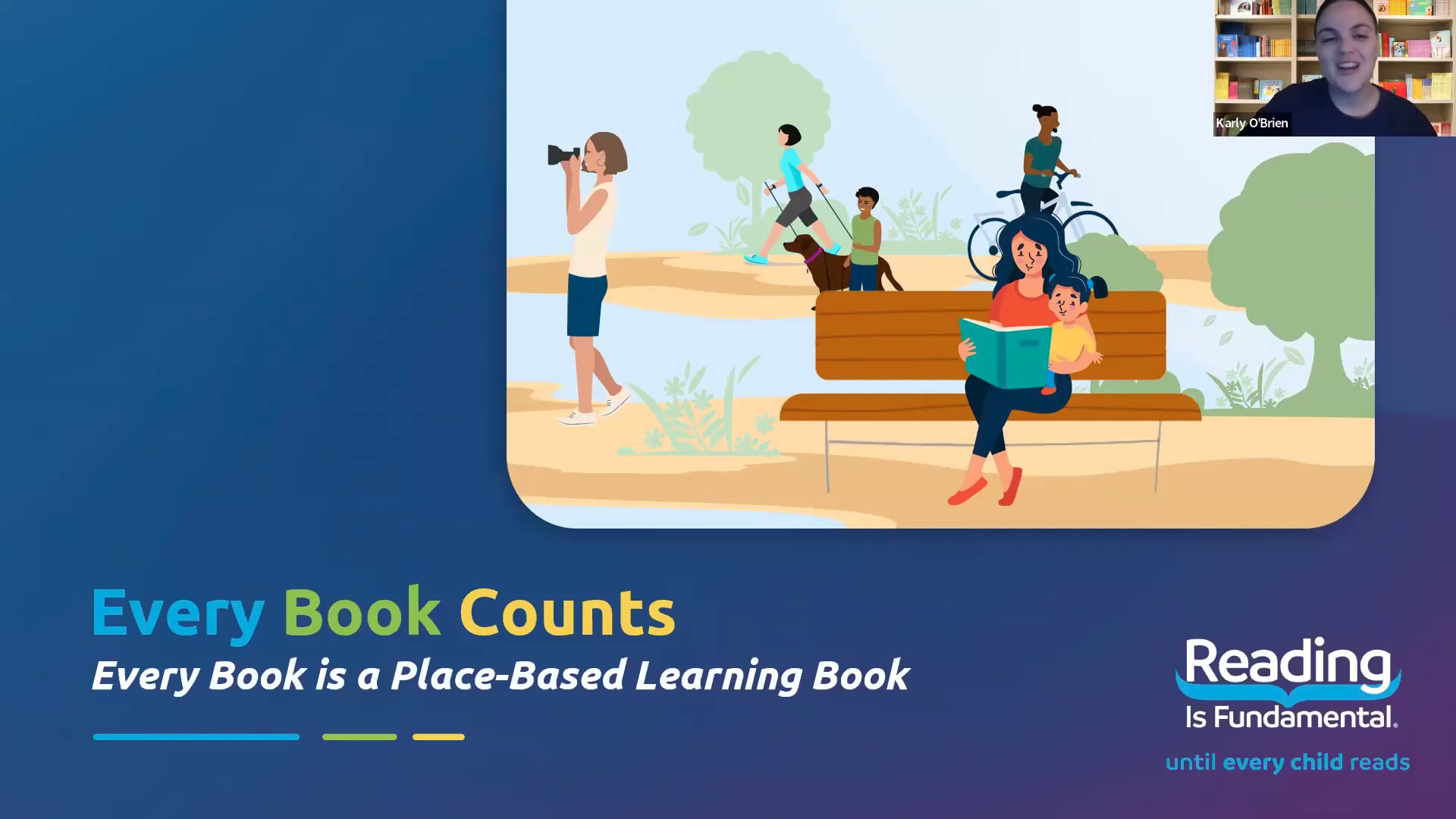 text treatment of webinar title Every Book Counts